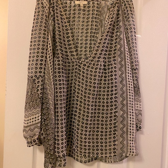 Joie Silk Printed Top Blouse S - Picture 3 of 9